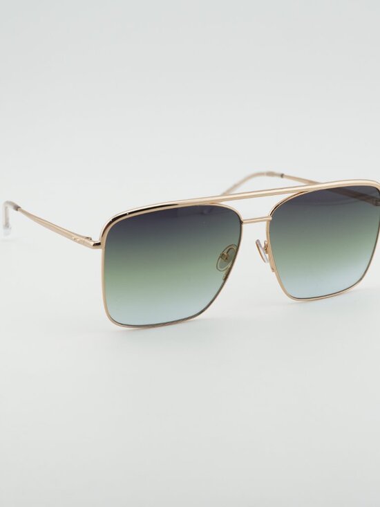 Isabel Marant IM 0118/S 0000 IB Sunglasses Gold Square Frame, Grey Green Lenses main image 9